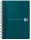 Caiet organizator Oxford Office Essentials, A5 90 file, spira dubla, coperta plastifiata flexibila, PEFC, Ecolabel, margine dubla si antet, dictando, diverse culori